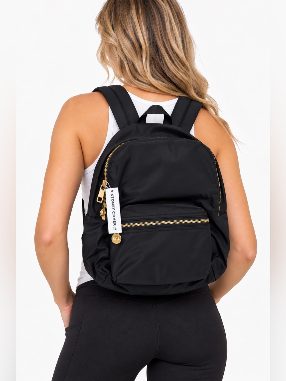 🖤✨ Stoney Clover Lane Classic Nylon Backpack Black NWT | MSRP $198 🎒💛